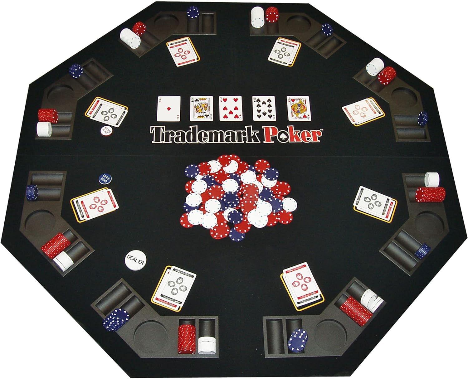 Poker Texas Traveler Premium Set: Tafelblad en Reischipset